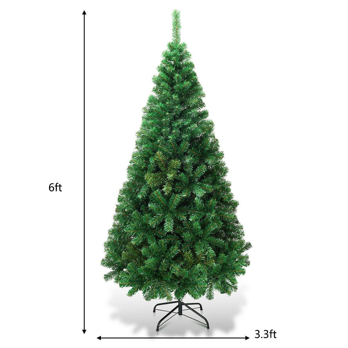 1.8m Artificial Christmas Tree with Metal Stand