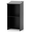 Podium Stand Hostess Stand for Speakers with Storage Shelf