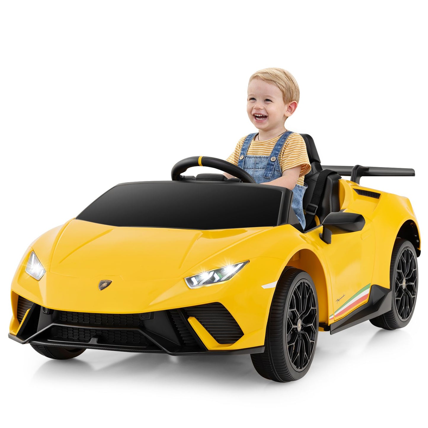 12V Kids Ride on Car Lamborghini with Remote Control and LED Lights