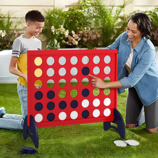 Giant 4-to-Score Game Set with Carrying Bag and 42 Pieces Jumbo Rings