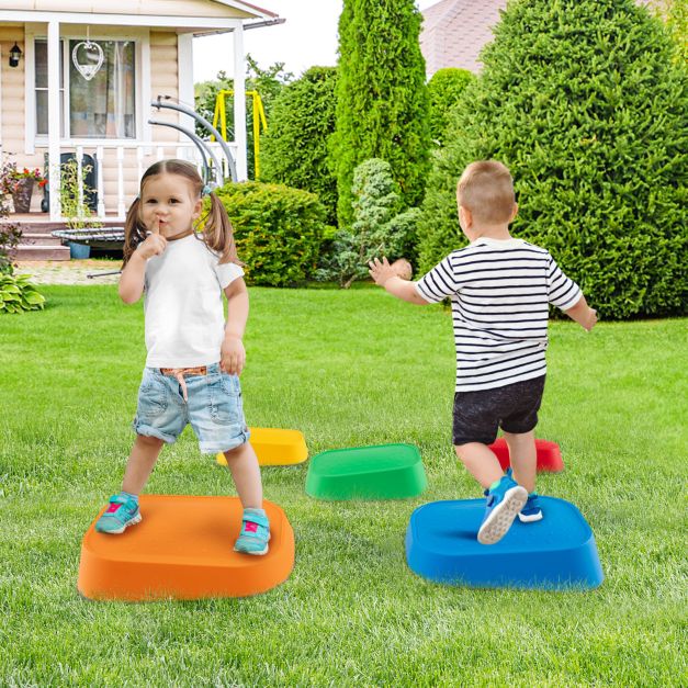 Stepping Stone for Kids 5Pcs Non-Slip Toddler River Stone Set