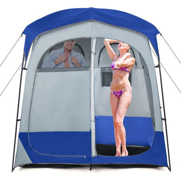2 Rooms Privacy Shelter Tent with Removable Rain Fly