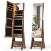 3-Color LED Lighted Jewelry Cabinet