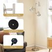 3-Bulb Floor Lamp with 3 E26 A19 Bulbs and Adjustable Lampshades