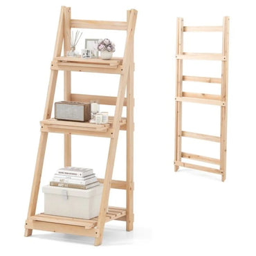Foldable Ladder Storage Shelf for Potted Plants