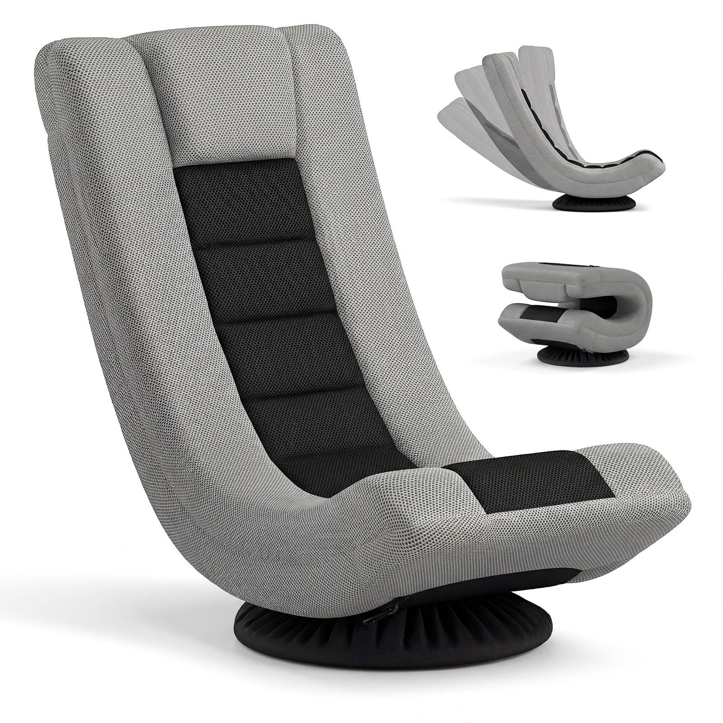 360° Swivel Gaming Chair 4 Position Adjustable Folding Floor Sofa