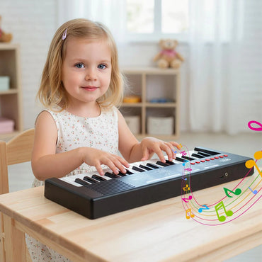 37 Keys Kids Piano Keyboard with Microphone Portable Electric Piano for Toddlers