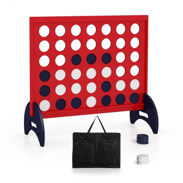 Giant 4-to-Score Game Set with Carrying Bag and 42 Pieces Jumbo Rings