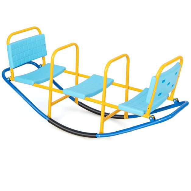 3 Person Kids Seesaw Teeter Totter for Kids Age 3-8