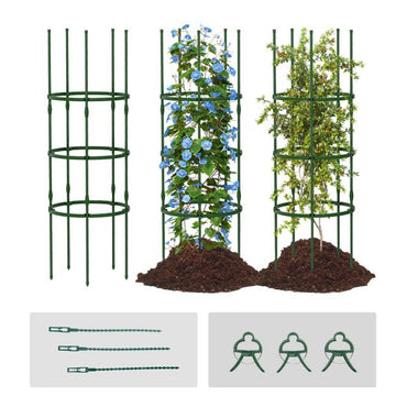 3 Pack Adjustable Tomato Cage Trellis for Climbing Plants Vines Flowers Vegetables