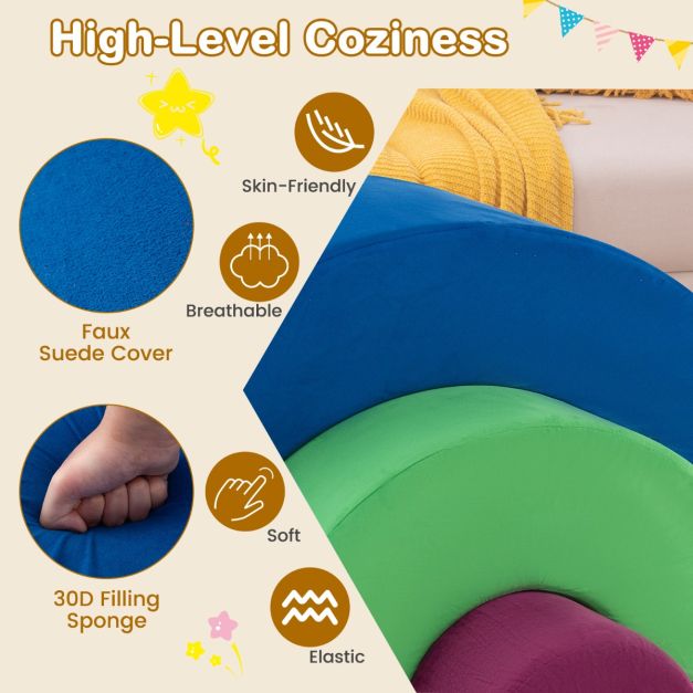 3 Piece Toddlers Climbing Toys with Elastic Filling