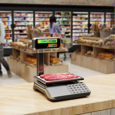 40kg Price Computing Scale with Pole Dual LCD Display and Counting Function