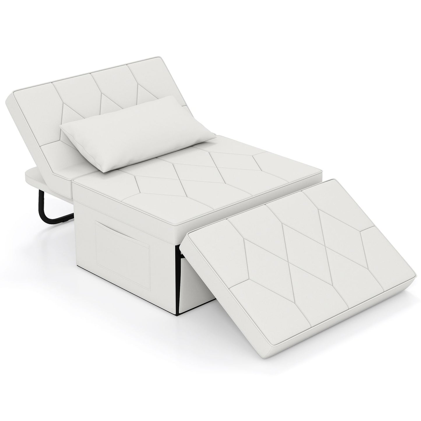 4 in 1 Convertible Sofa Bed with Adjustable Backrest