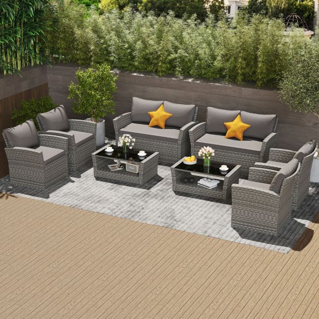 4 Piece Patio Conversation Seat