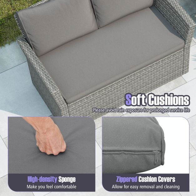 4 Piece Patio Conversation Seat