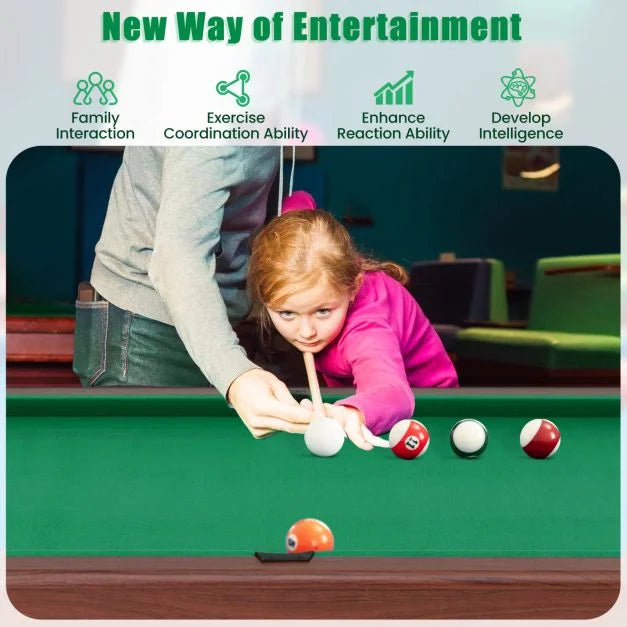 122 cm Wooden Pool Table for Kids and Adults