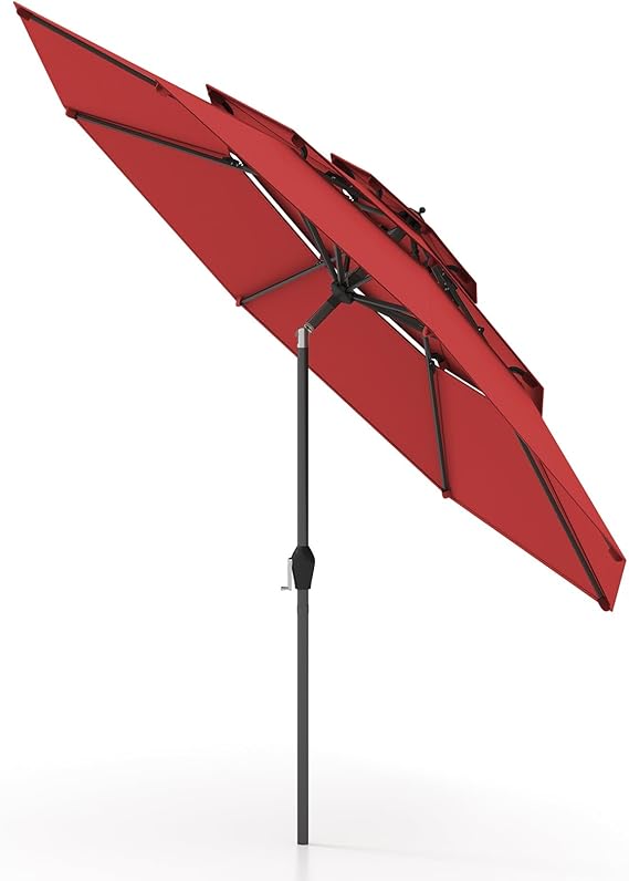 296cm 3 Tier Outdoor Umbrella