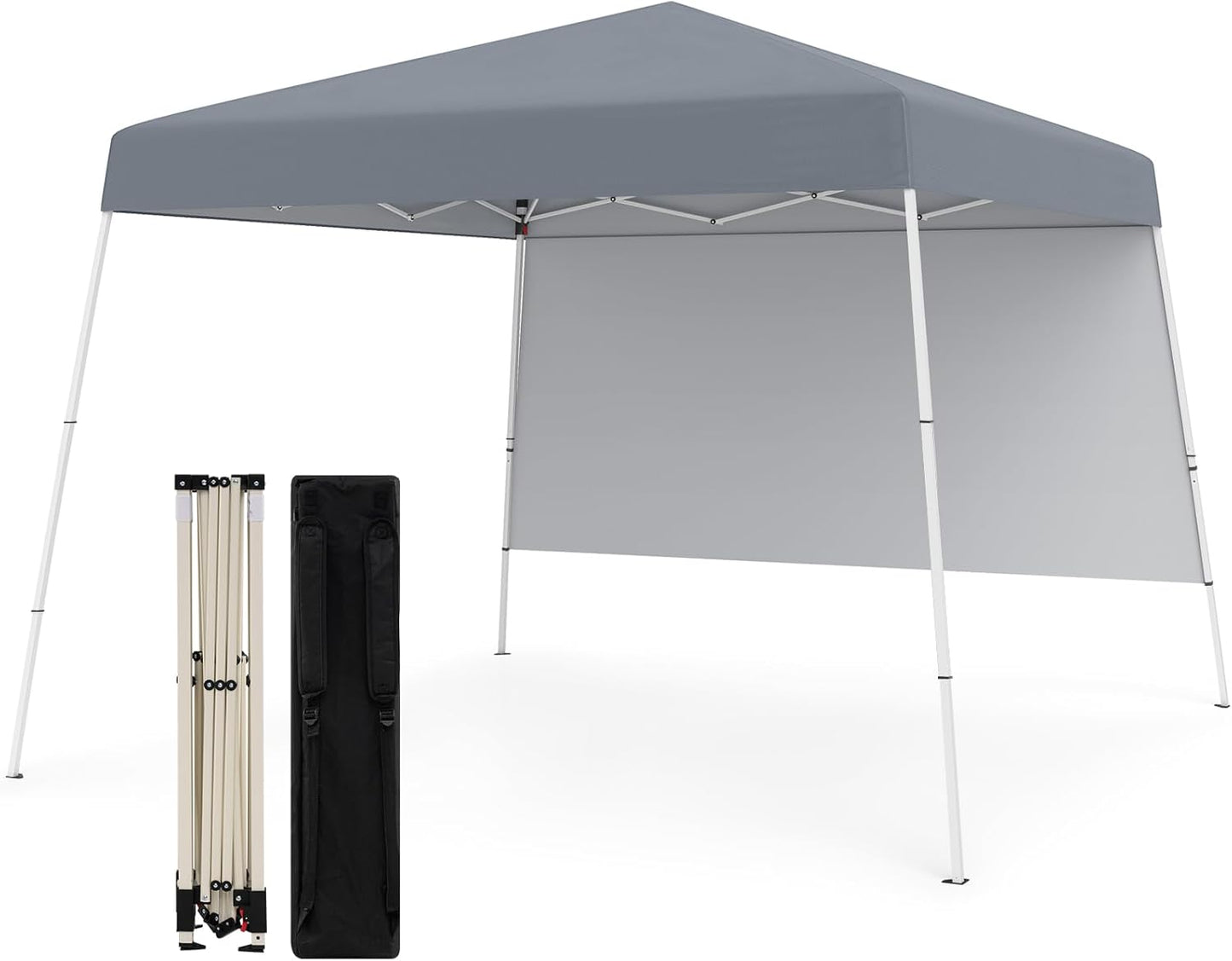 300 x 300 cm Pop up Canopy Tent with 1 Sidewall and Portable Backpack