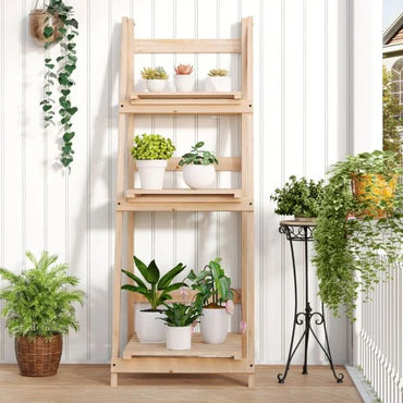Foldable Ladder Storage Shelf for Potted Plants