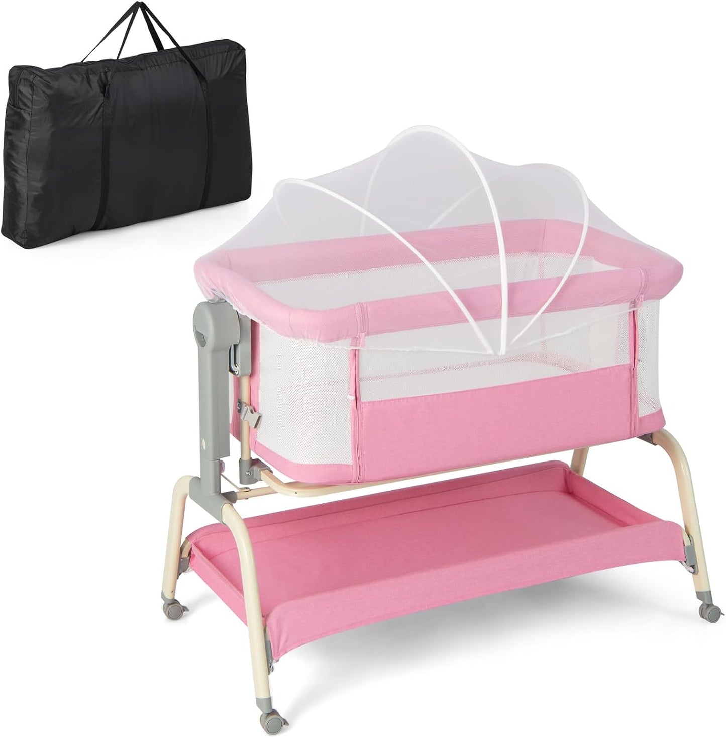 Heights Adjustable Rocking Bassinet with Mattress