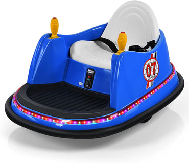 Kids Ride-On Bumper Car with Colorful Flashing Lights and Music