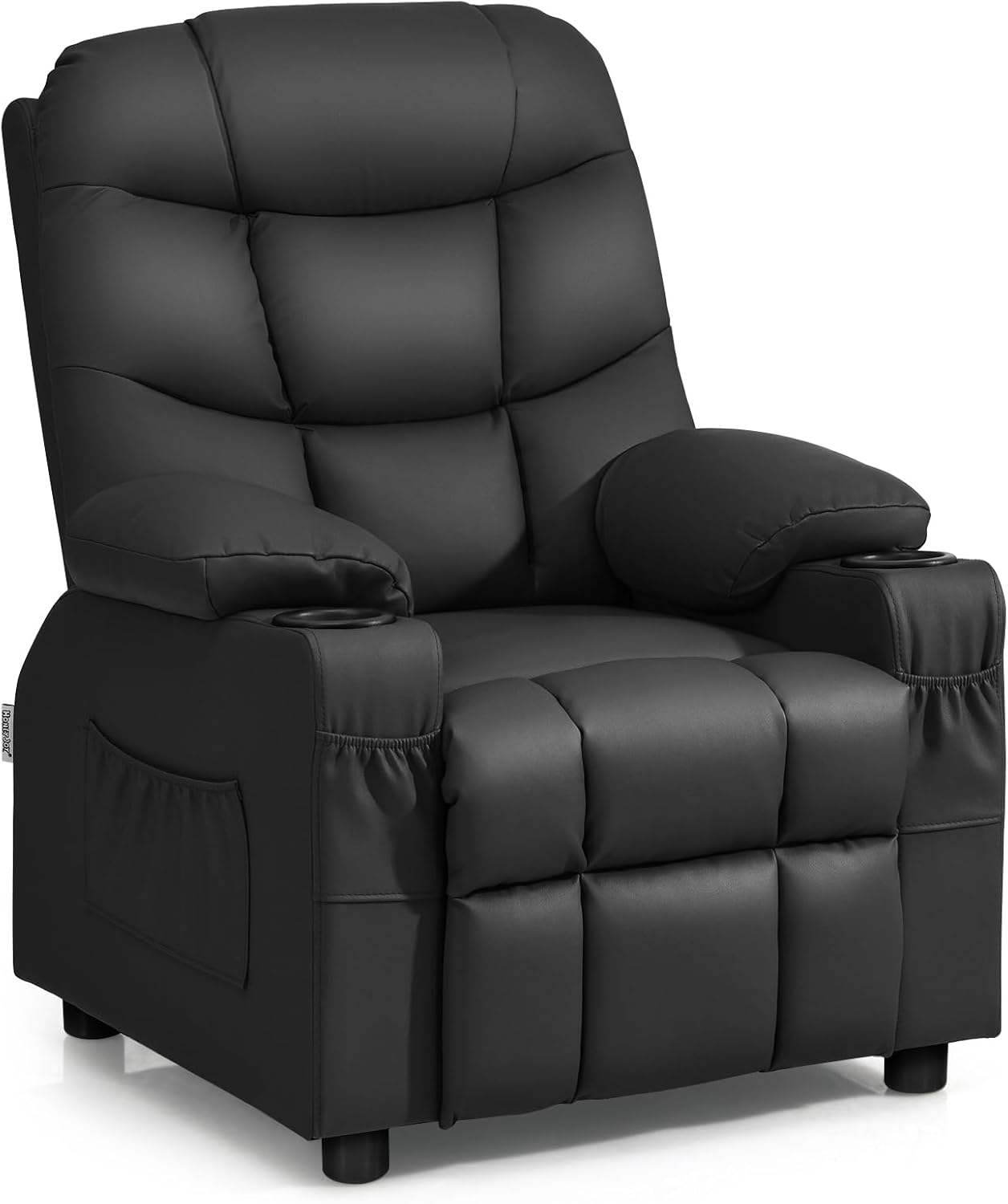 PU Leather Upholstered Children Armchair Sofa with Footrest