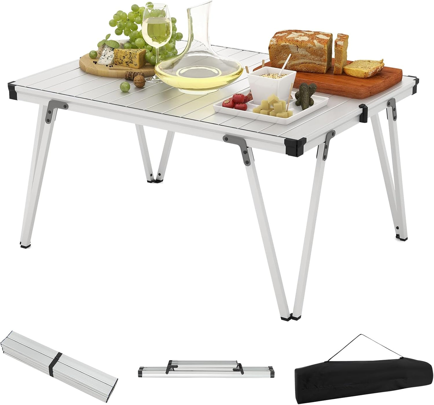 80kg Capacity Roll Up Portable Picnic Table with Storage Bag