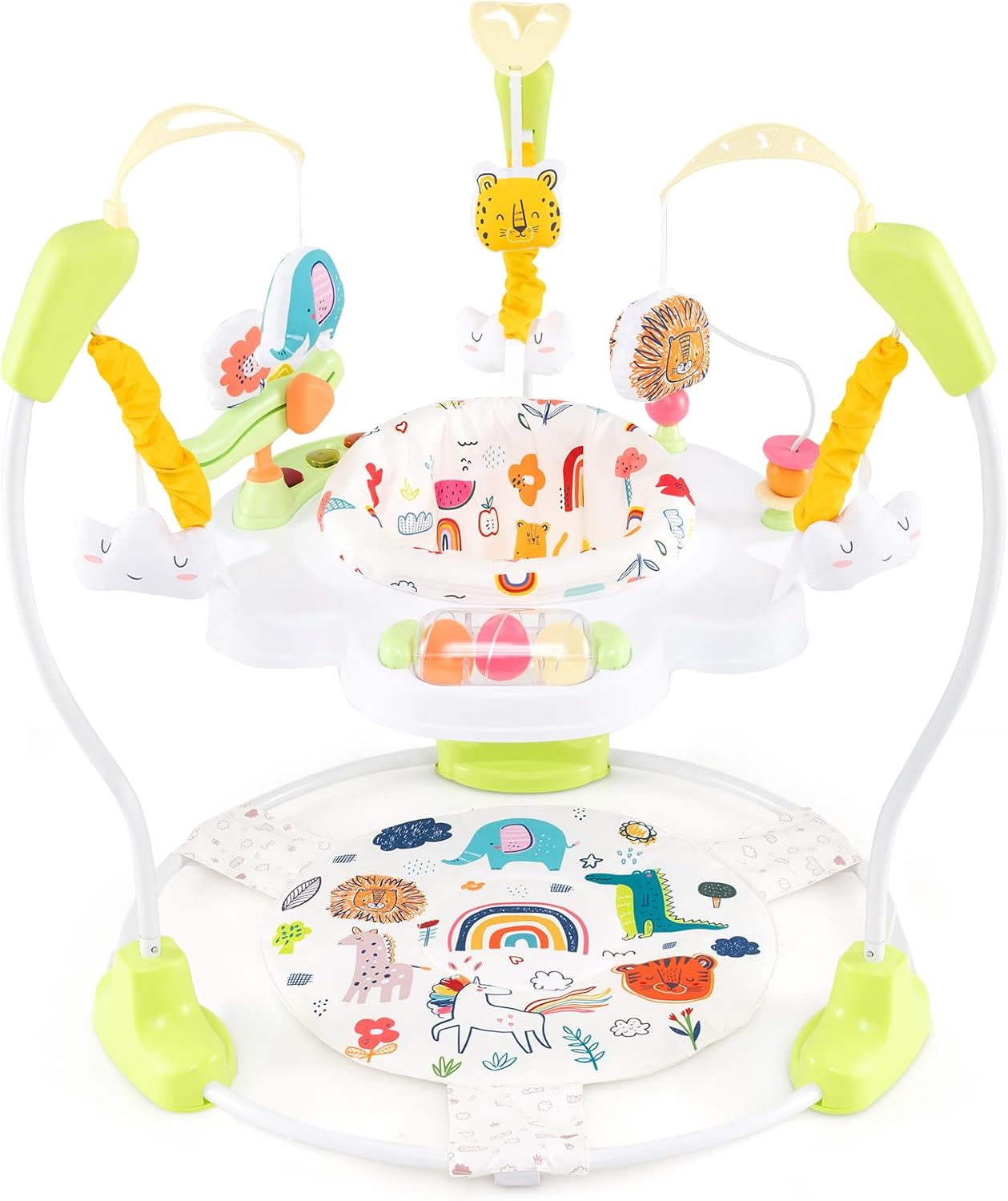 Height Adjustable Infant Activity Center with 360° Rotary Seat