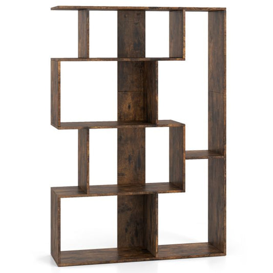 6-Cube Open-back Geometric Bookshelf with Anti-tip Kits