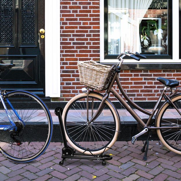 Foldable Bike Storage Stand for Mountain and Road Bike