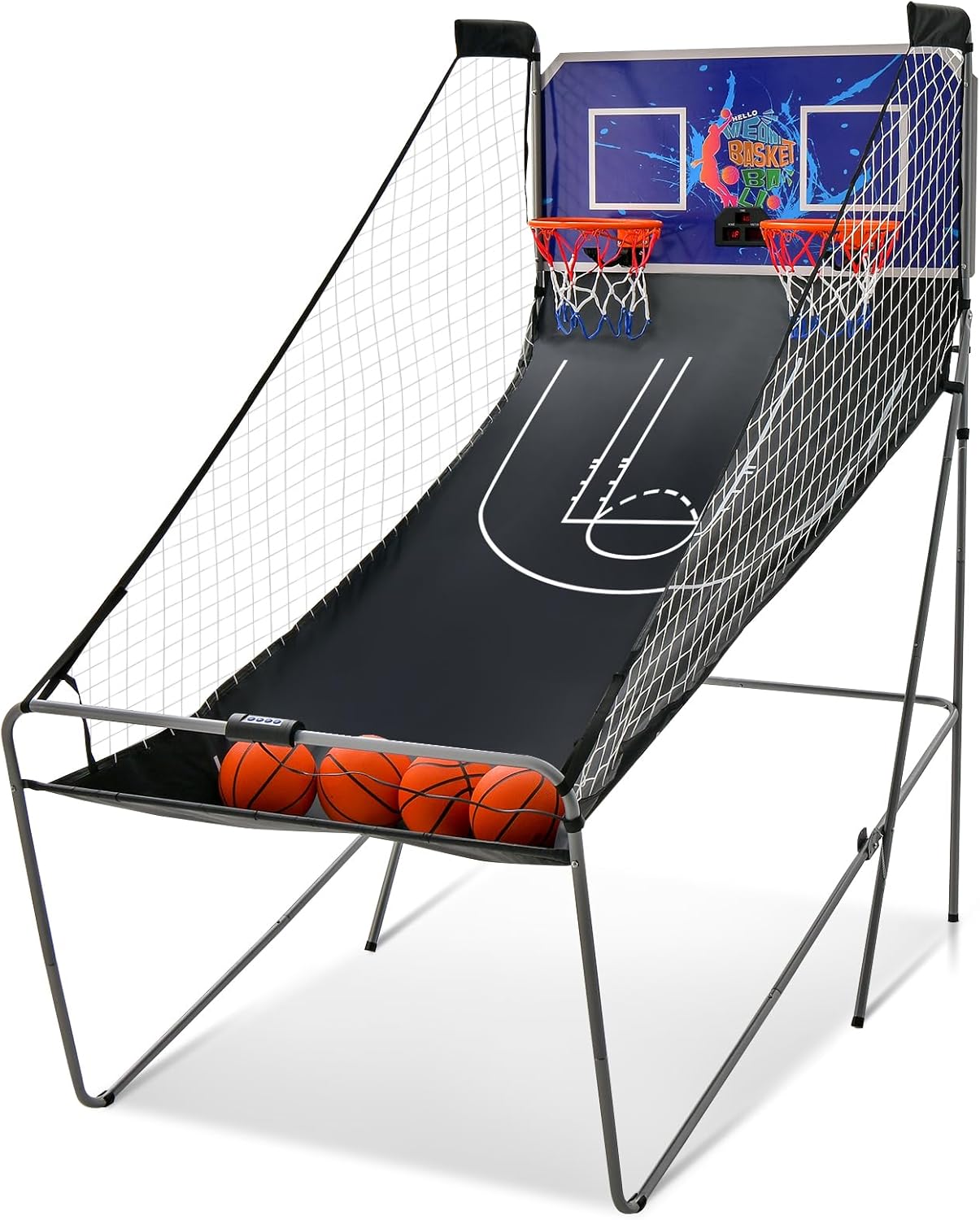 Dual Shot Electronic Foldable Basketball Arcade Game
