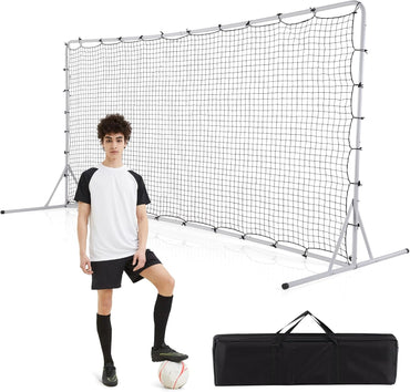 12ft x 6ft Soccer Training Equipment with Carry Bag and Ground Stakes