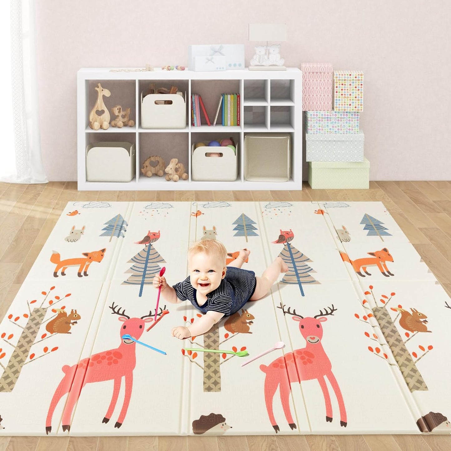 Double-Sided Extra Large Foam Playmat with Carrying Bag