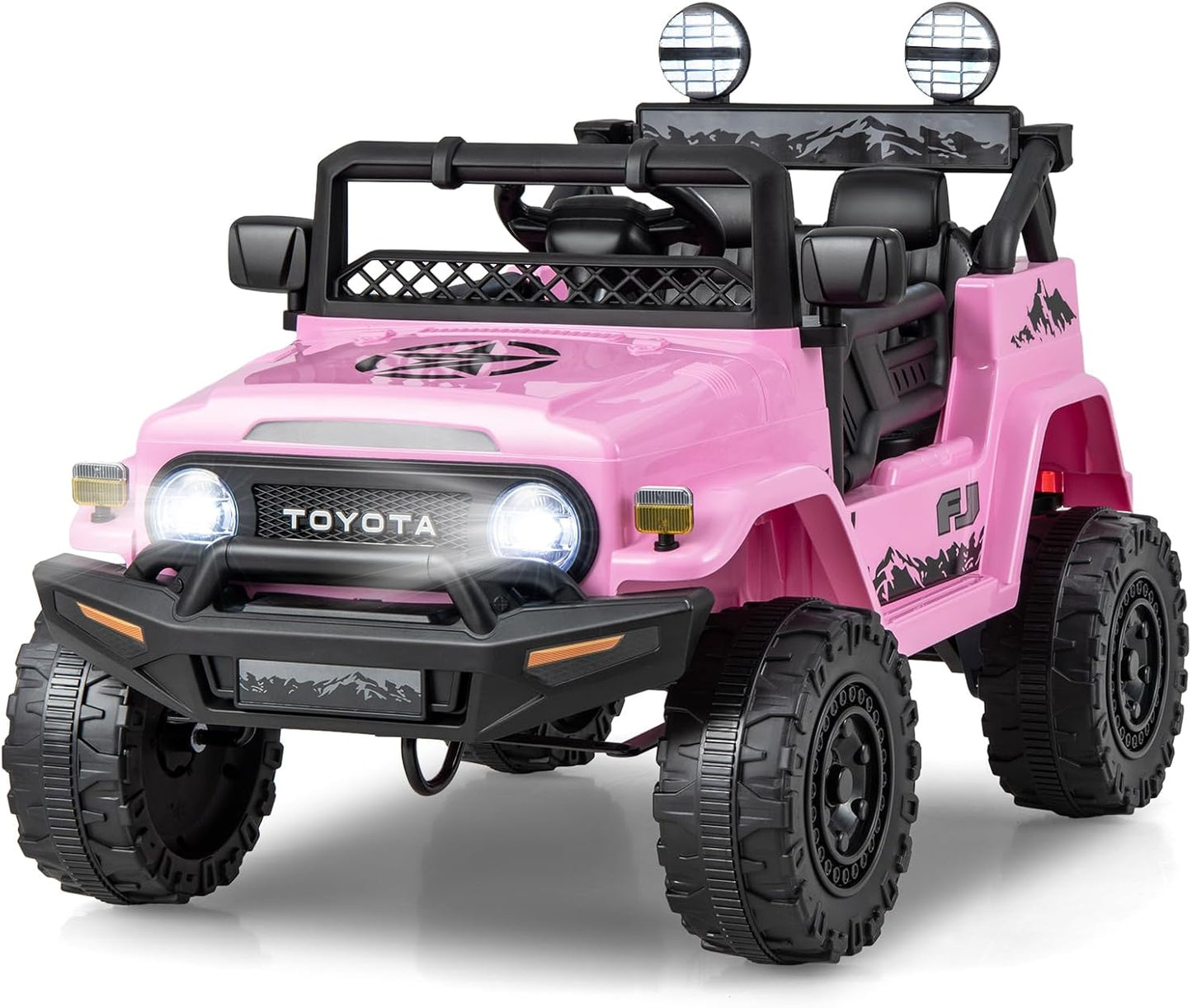 Kids Electric Ride On Car, 12V Licensed Toyota FJ Off Road Truck