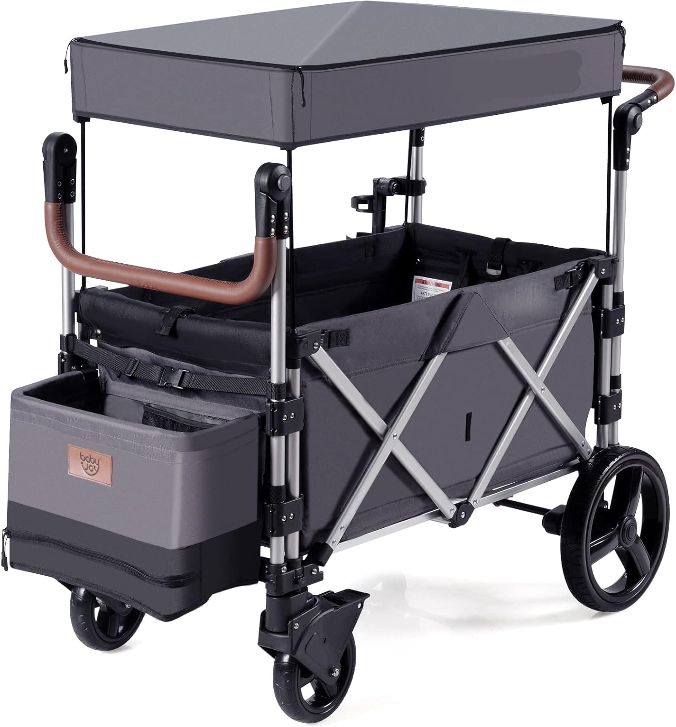 Push Pull Stroller Wagon for 2 Kids
