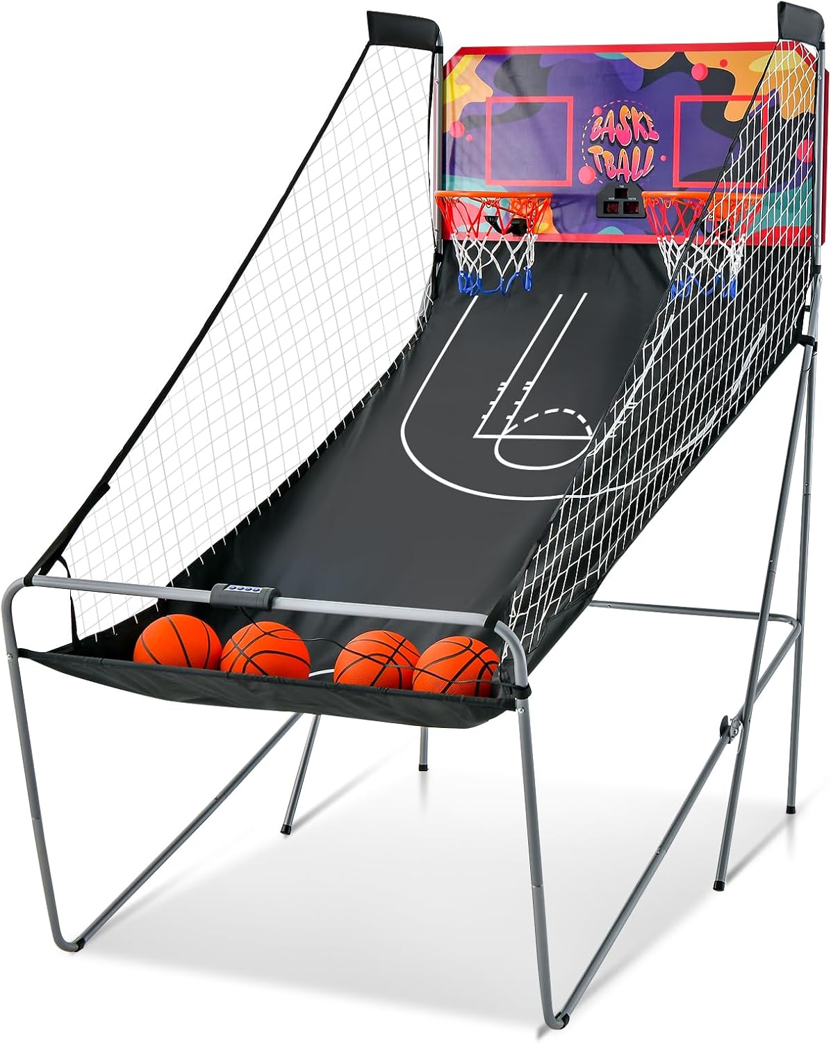 Dual Shot Electronic Foldable Basketball Arcade Game