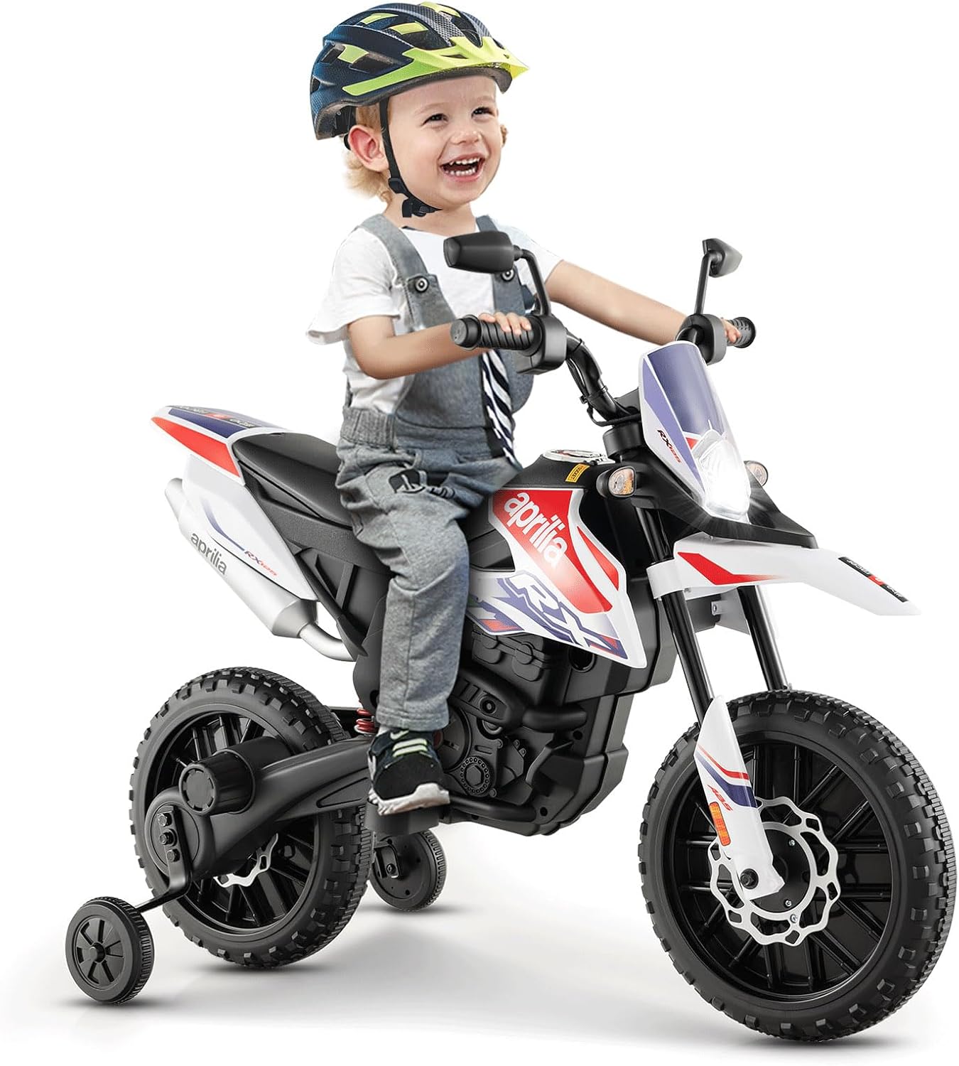 12V Battery Powered Toddler Motorbike with Music for 3-8 Years Old Kids
