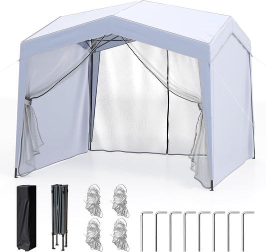 3m x 3m Pop up Canopy Tent with Sidewalls and Netting