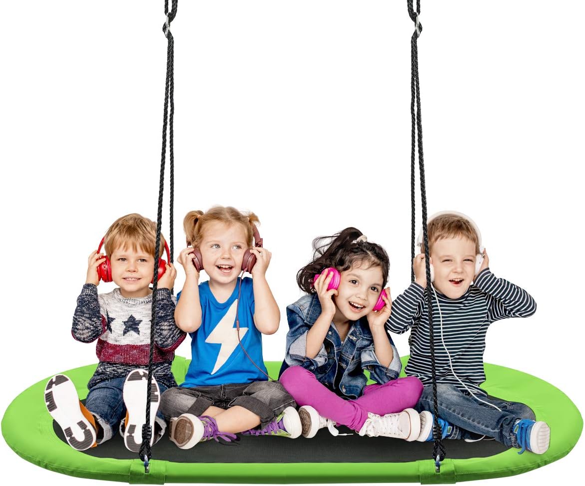 60 inch Kids Nest Swing with Adjustable Hanging Ropes