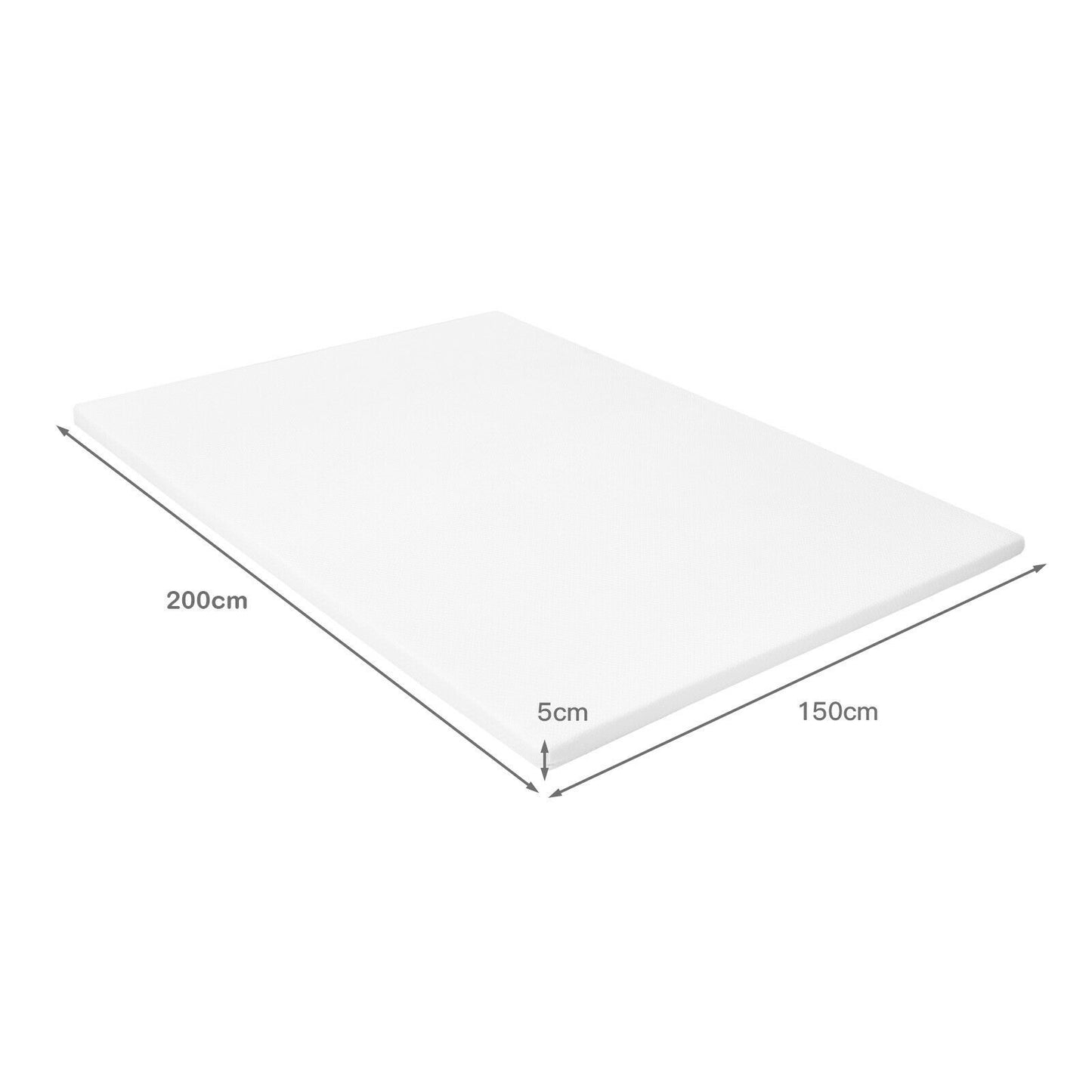 Memory Foam and Pressure Relief Mattress Topper with Washable Cover