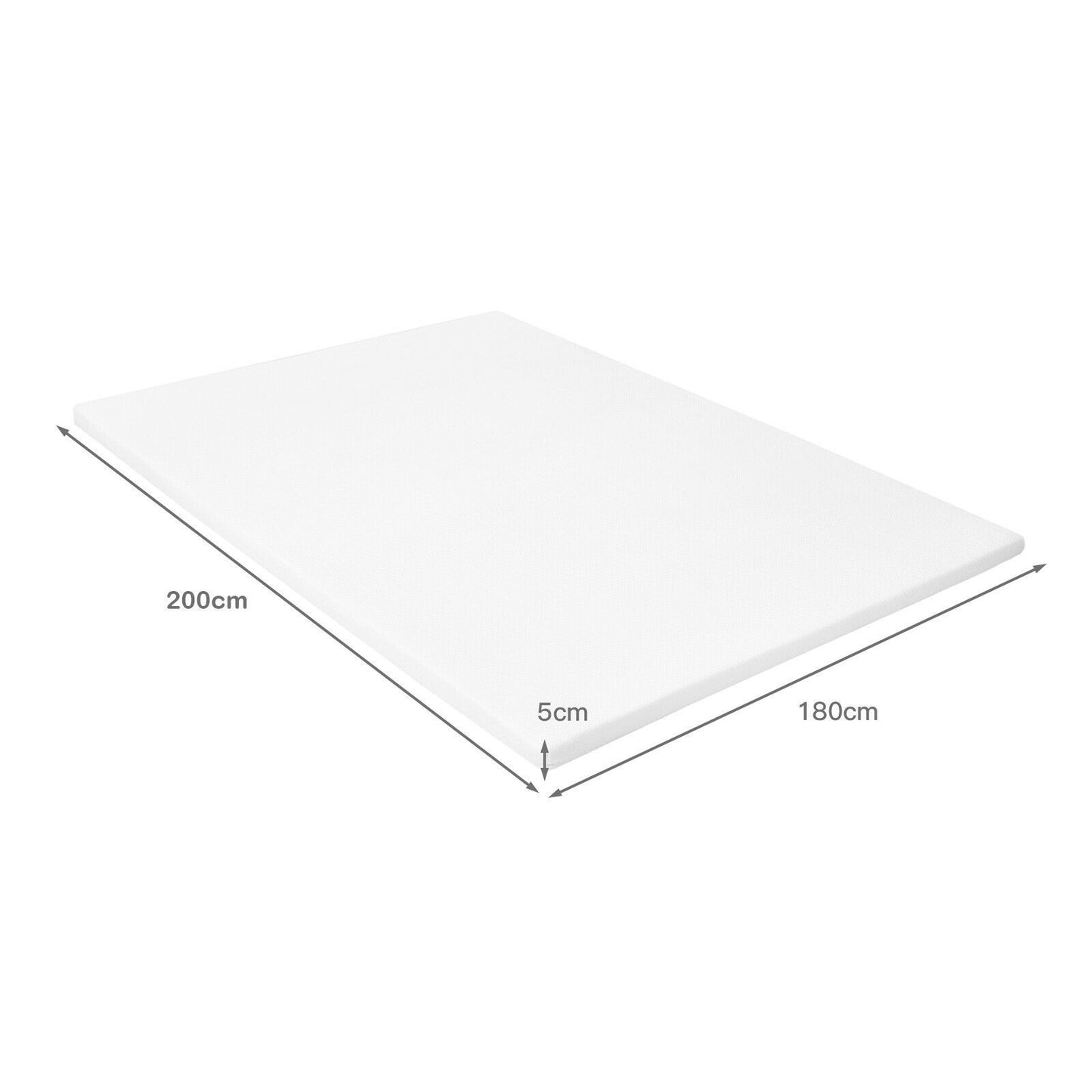 Memory Foam and Pressure Relief Mattress Topper with Washable Cover