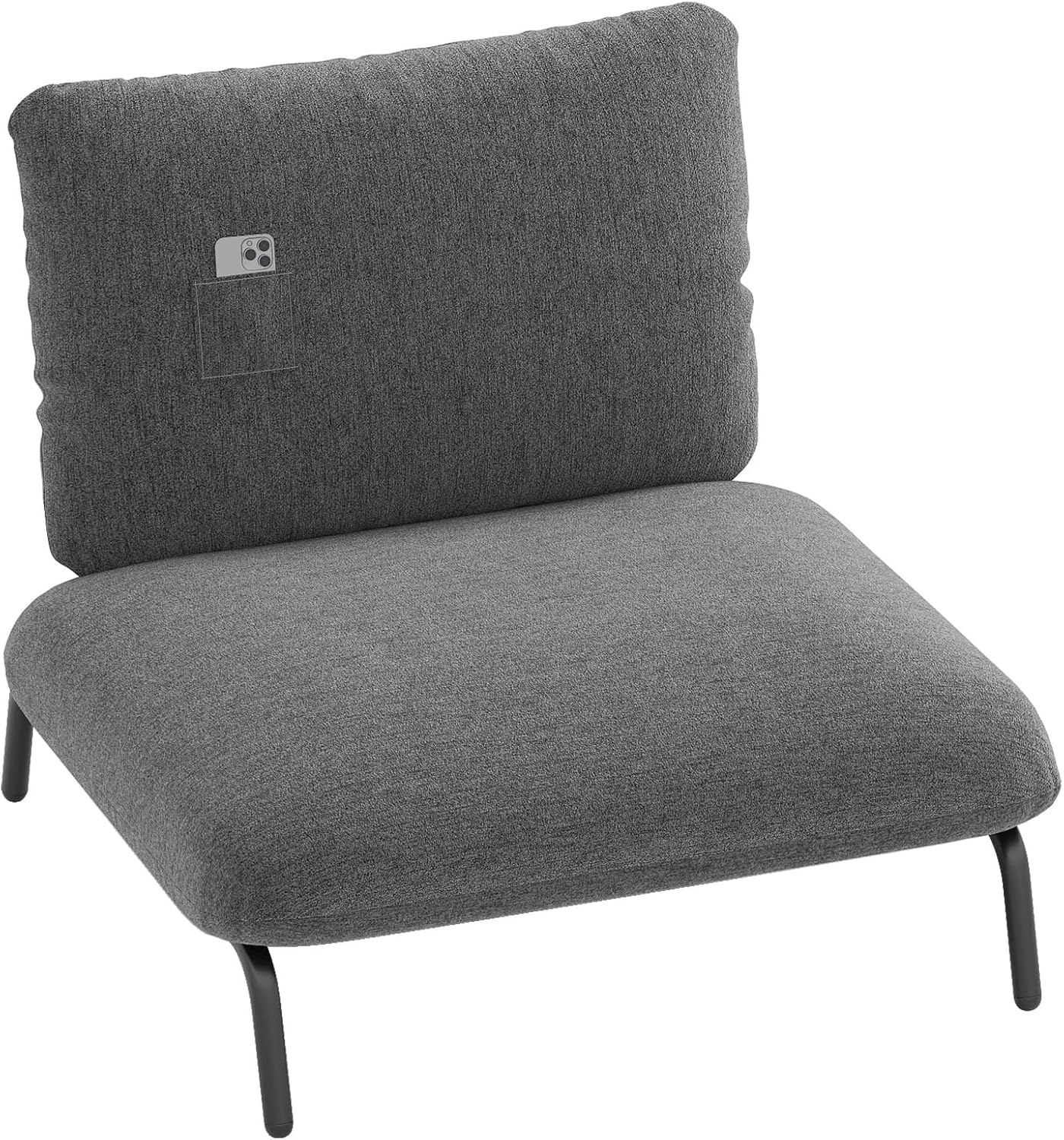 Oversized Accent Chair with Extra Wide Seat and Storage Pocket