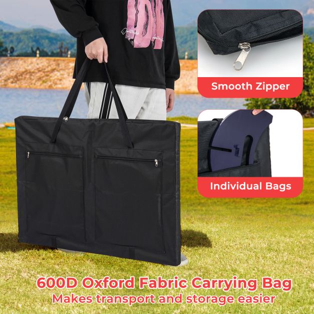 Giant 4-to-Score Game Set with Carrying Bag and 42 Pieces Jumbo Rings