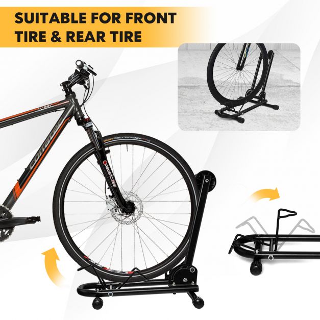 Foldable Bike Storage Stand for Mountain and Road Bike