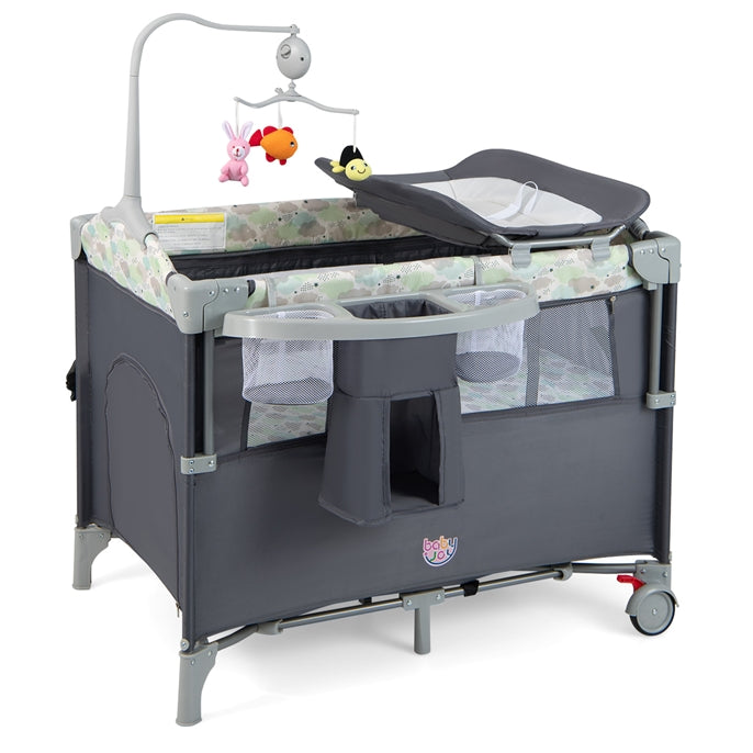 5-In-1 Baby Bassinet Crib Bedside Sleeper Nursery Center