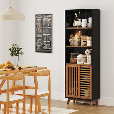 178 CM 5-Tier Bookshelf with Reversible Adjustable Shelf