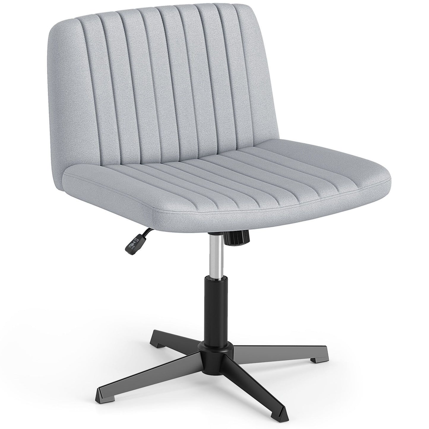 Criss Cross Chair No Wheels with Soft-Padded Wide Seat and Adjustable Height
