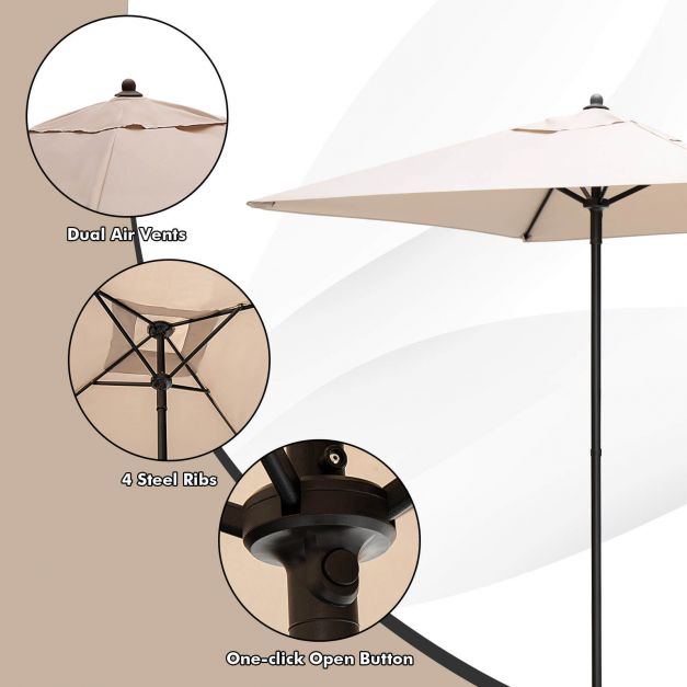 5-Piece Outdoor Dining Set with Removable Cushions