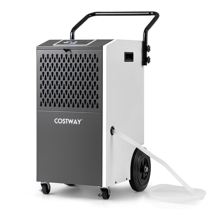 73 L/Day Industrial Dehumidifier with Drain Hose and Timer