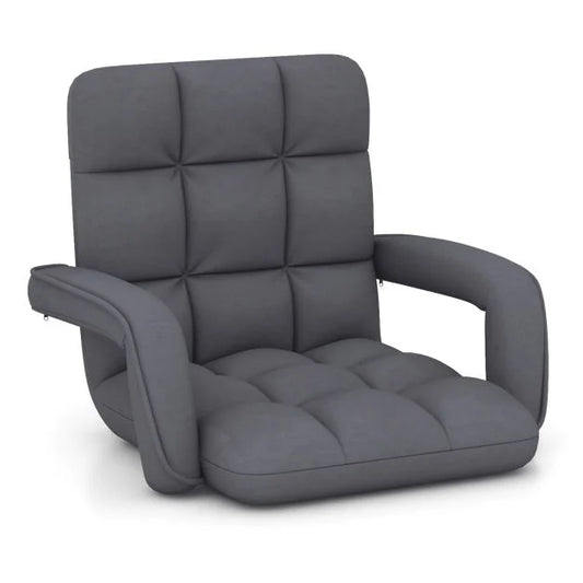 Floor Gaming Chair for Adults with Back Support and Adjustable 6-Position